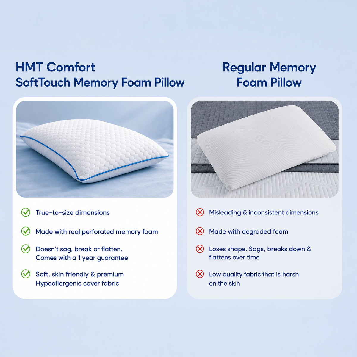 SoftTouch Memory Foam Pillow
