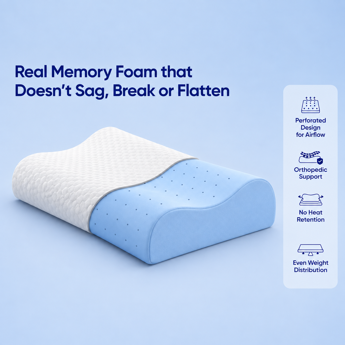 Contour SoftTouch Memory Foam Pillow