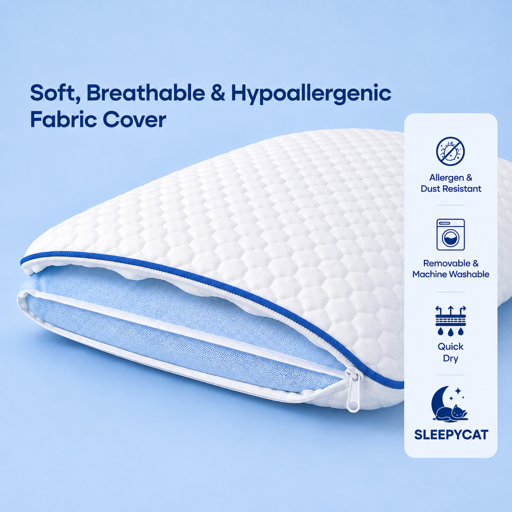Memory Foam Slim Pillow