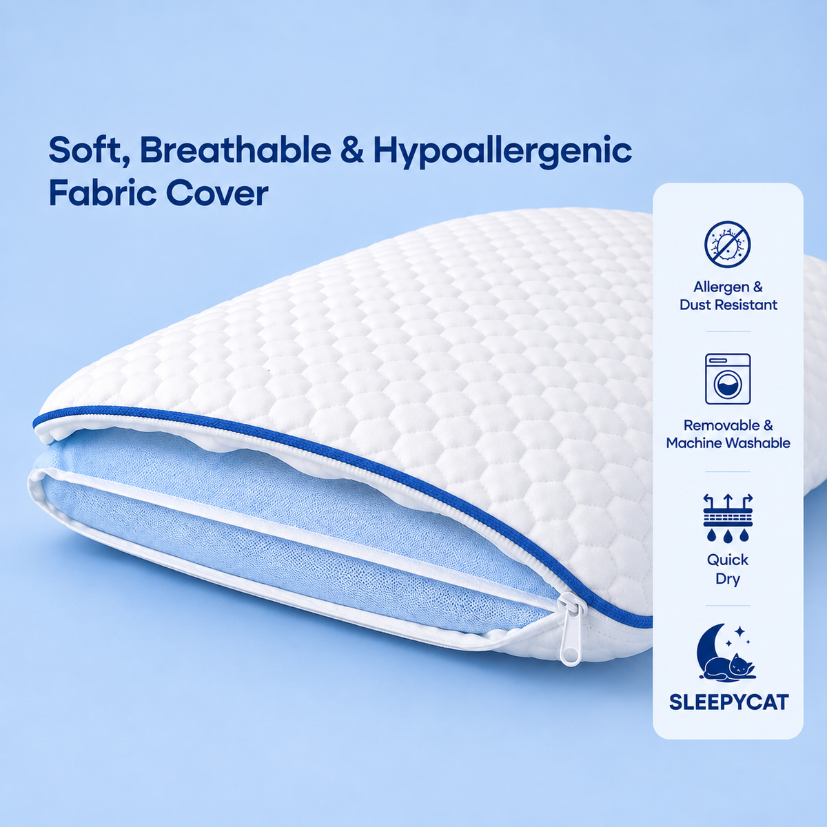 Memory Foam Slim Pillow