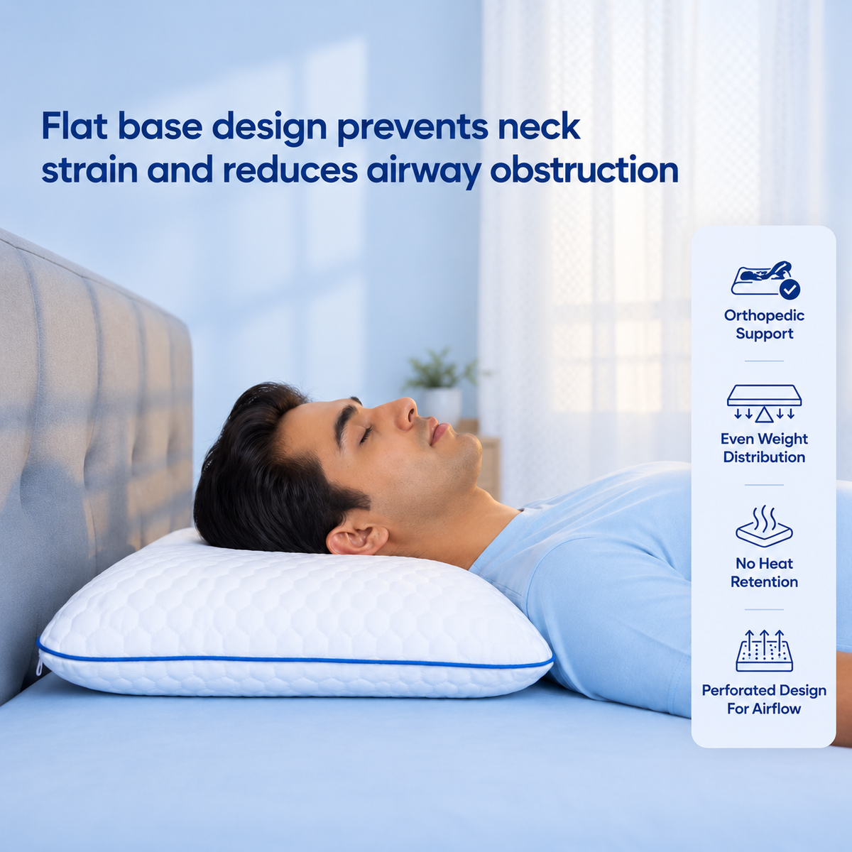 Memory Foam Slim Pillow