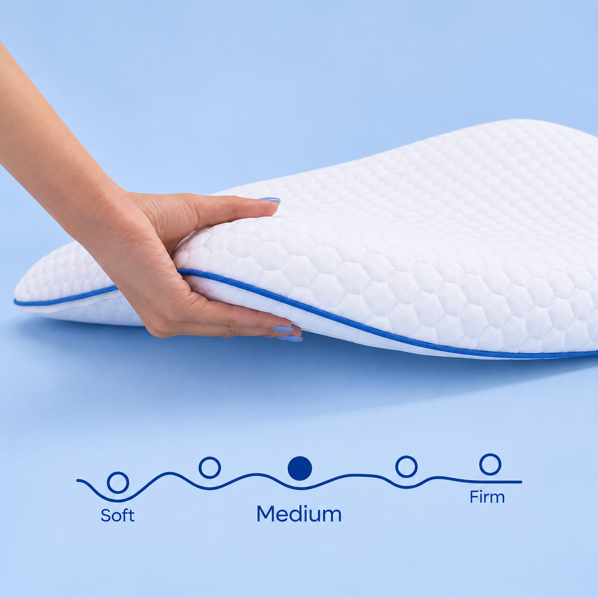 Memory Foam Slim Pillow