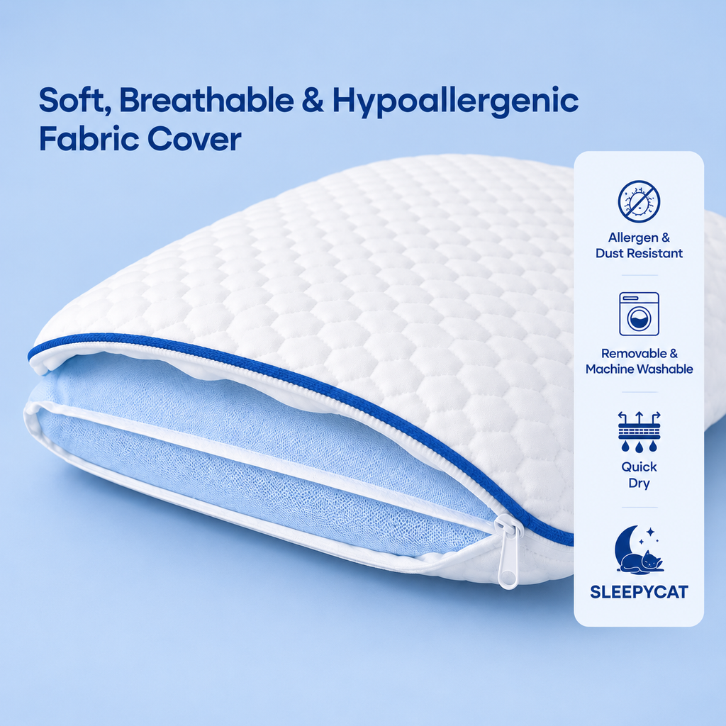 Memory Foam Slim Pillow