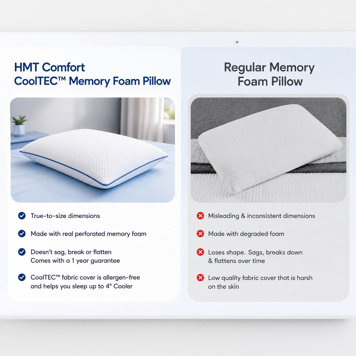 CoolTEC Memory Foam Pillow